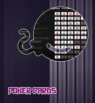 Poker cards set